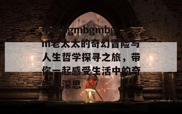 中國bgmbgmbgm老太太的奇幻冒險與人生哲學(xué)探尋之旅，帶你一起感受生活中的奇妙與深思