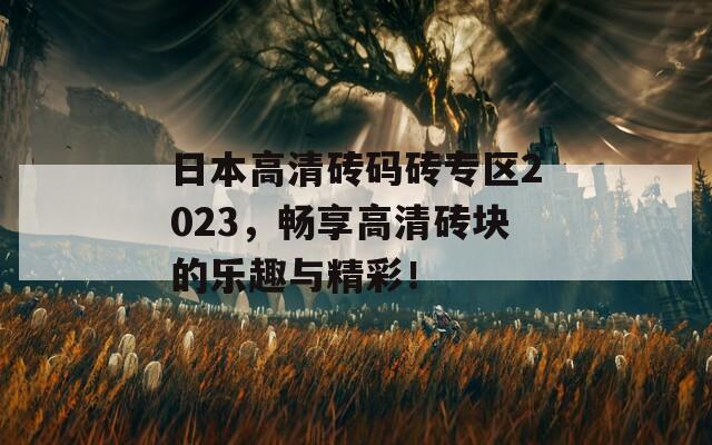 日本高清磚碼磚專區(qū)2023，暢享高清磚塊的樂趣與精彩！