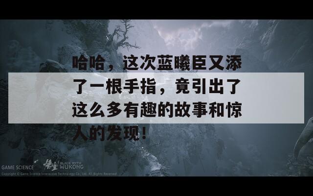 哈哈，這次藍(lán)曦臣又添了一根手指，竟引出了這么多有趣的故事和驚人的發(fā)現(xiàn)！