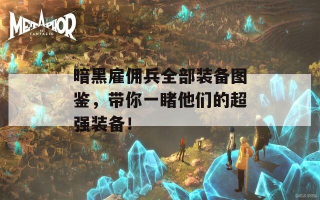 暗黑雇傭兵全部裝備圖鑒，帶你一睹他們的超強(qiáng)裝備！