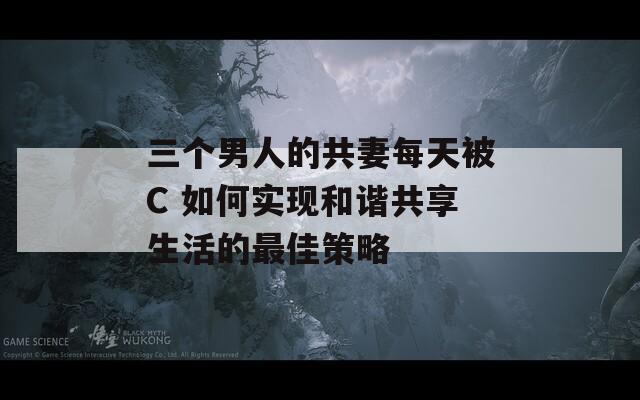 三個(gè)男人的共妻每天被C 如何實(shí)現(xiàn)和諧共享生活的最佳策略